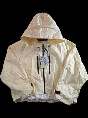 PUFFIT STM-TEX Women's Hooded Waterproof Jacket PK17 Butter Cream Size M